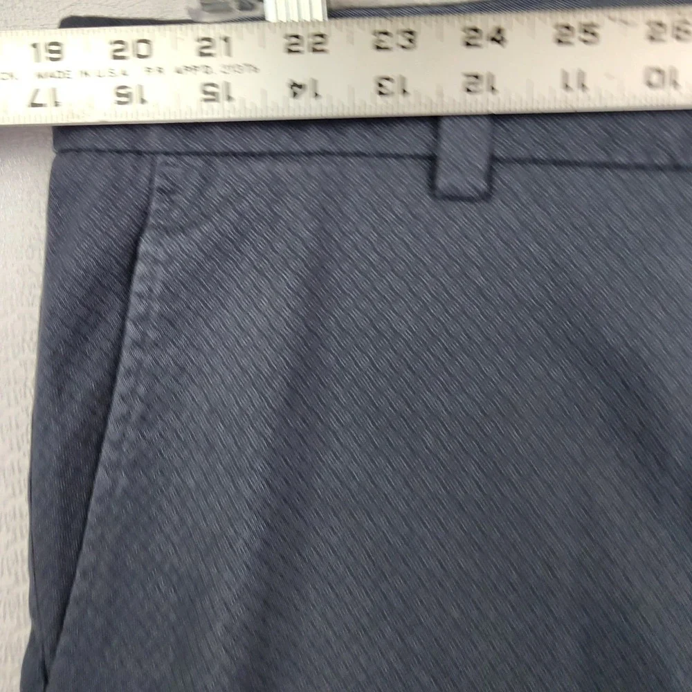 Banana Republic 32x34 Blue Fulton Skinny Chino Geo Print Stretch Pants Mens Slim
